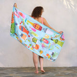 5 O'Clock Somewhere Microfiber Beach and Pool Towel