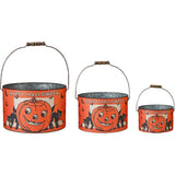Vintage Happy Halloween Bucket Set