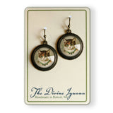 Best Friends Victorian Calico Cat Earrings