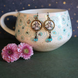 Alice in Wonderland "Drink Me" Victorian Earrings