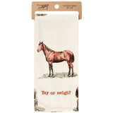 Yay Or Neigh Kitchen Towel