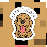 Stay Golden Dog Sticker