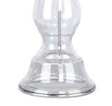 Bishop 25" Glass Table Lamp w/ Baluster-Inspired Body (2 PK): Spa-Blue Seeded Glass / Brushed Nickel