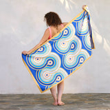 Greek Key Tiles Microfiber Beach and Pool Towel