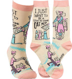 Be A Stay At Home Cat Mom Socks