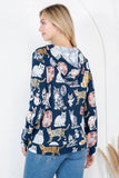 Cat Pullover Hoodie: M