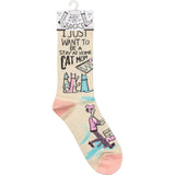 Be A Stay At Home Cat Mom Socks