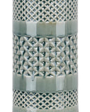 21" Ceramic Table Lamp w/ Cylinder Base & Linen Shade (2PK): Grey