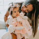 Blossom Bunny Pink Dot Buddy Blanket