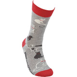 The Cat Is On My Lap Socks