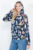 Cat Pullover Hoodie: XL