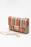 Bohemian Woven Gold Chain Shoulder Bag: As shown / Missy / Standard