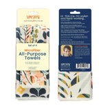 Colorful Leaves All Purpose Microfiber Towel Set