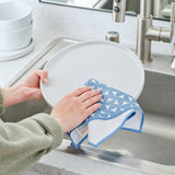 Blue Coneflower All Purpose Microfiber Towel Set