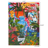 Tropical Vases Floral Still Life 1000 Piece Jigsaw Puzzle