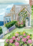 Watercolor Nantucket by Carrie Hannegan