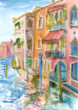 Watercolor Venice by Carrie Hannegan
