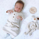 Skipit Puppy Silly Buddy Pacifier Holder in Cream and Brown