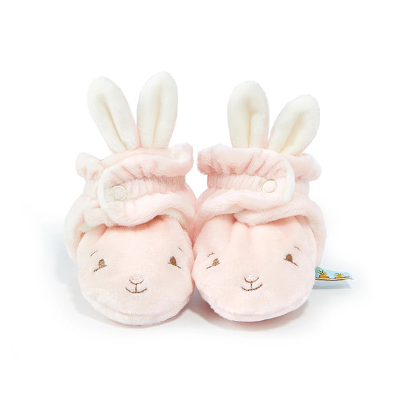 Blossom Bunny Boxed Pink Happy Feet Baby Slippers