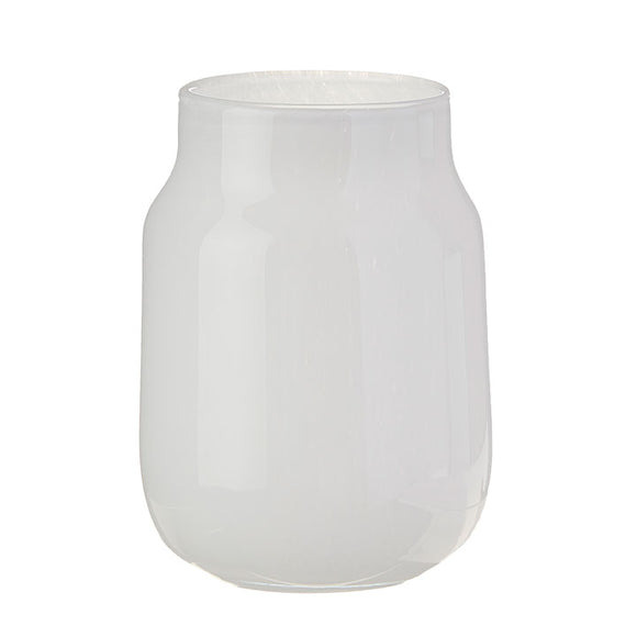 7.5” White Vase