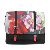 Framed Red Satchel Messenger Bag by House of Disaster