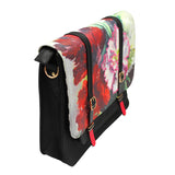 Framed Red Satchel Messenger Bag by House of Disaster