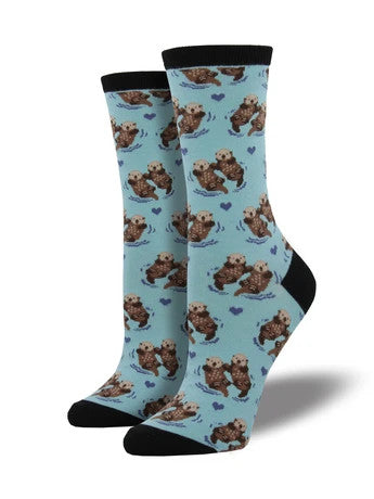 Women’s Socksmith Significant Otter Socks Chalk Blue