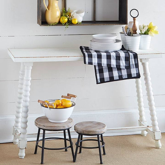 White Narrow Cottage Console Table - Local Pick Up Only