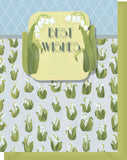 Best Wishes Greeting Card - Blank Inside - Wedding or Congrats - Lily of the Valley