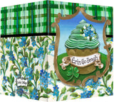 St. Patrick's Day Cupcake Greeting Card - Blank Inside - Erin Go Bragh with Floral & Plaid