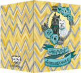 Happy Anniversary Greeting Card - Scottie & Westie Dogs