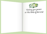With Deepest Sympathy Greeting Card - Wishing You Peace...