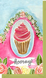 Small Enclosure Card - Cupcake Hooray Pink and Blue