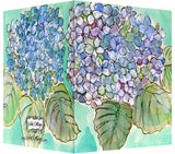 Watercolor Hydrangeas - Blank Inside Notecard