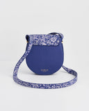 Floral Blue Saddle Bag