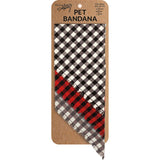 Buffalo Check Medium Pet Bandana Set
