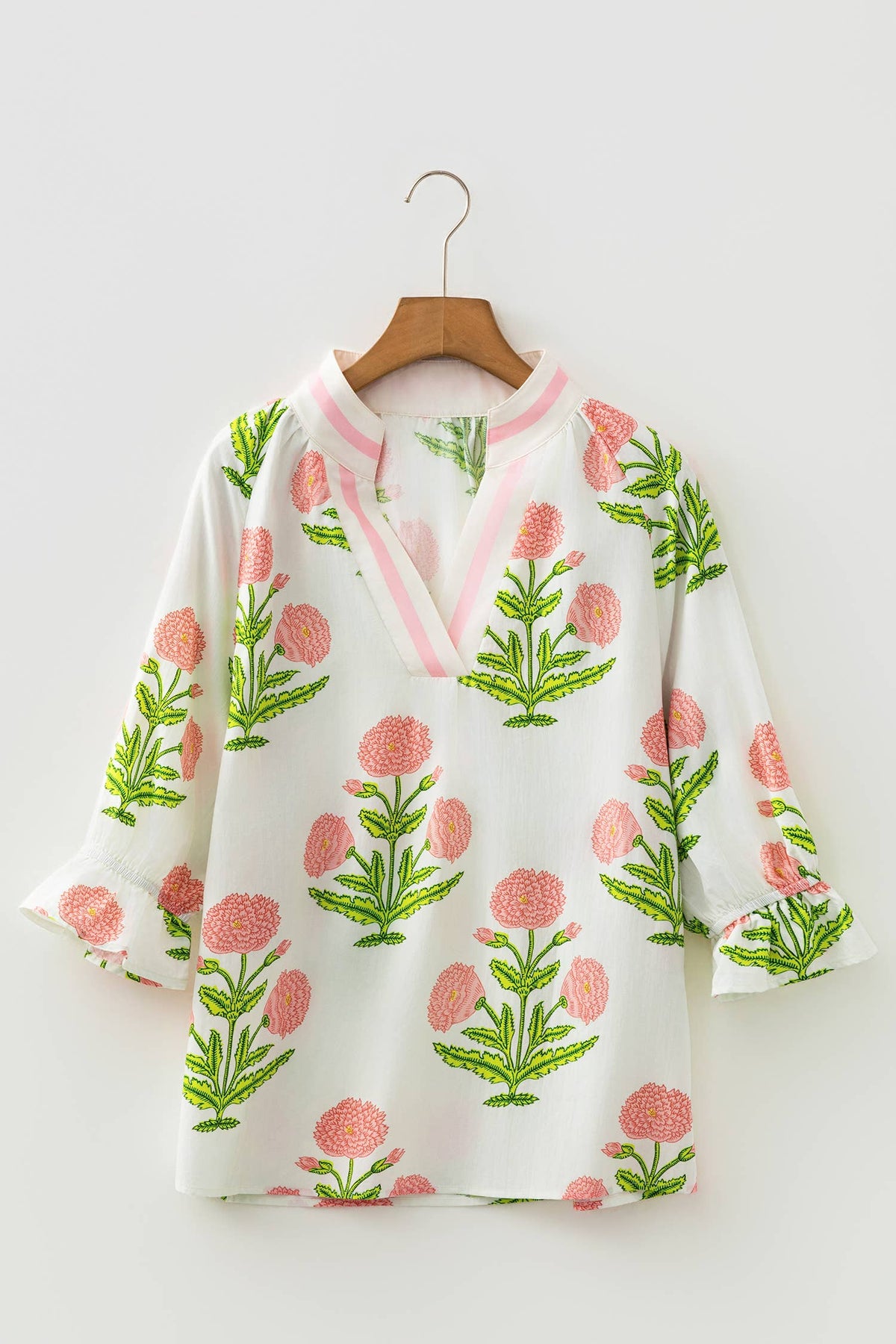 Wildflower Flower Print Heather Top in Pink