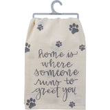 Home Where Someone Runs To Greet Kitchen Towel