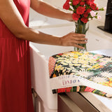 Flower Market London Cotton Tea Towel