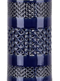 21" Ceramic Table Lamp w/ Cylinder Base & Linen Shade (2PK): Grey