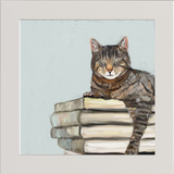 Cat on Books 2 Happy Square™