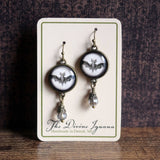 Victorian Bat Goth Halloween Earrings