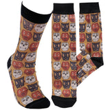 Halloween Faces Socks