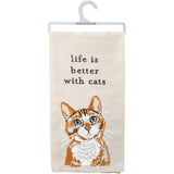 Life Is Better With Cats Kitchen Towel