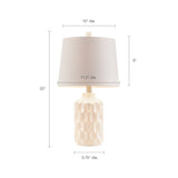 Ivory Ceramic Base Table Lamp