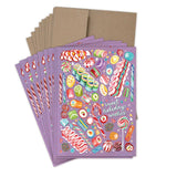 Ribbon Candy Boxed Holiday Cards - Set of 10