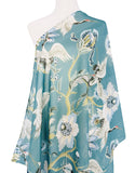JC071150 Teal-Multi Crane Scarf
