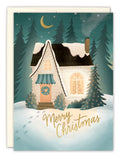 Cozy Christmas House Holiday Card