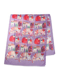 Scarvii – Abstract Cat Print Scarf: Blue