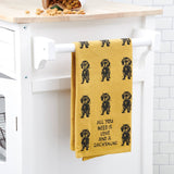 Love And A Dachshund Kitchen Towel